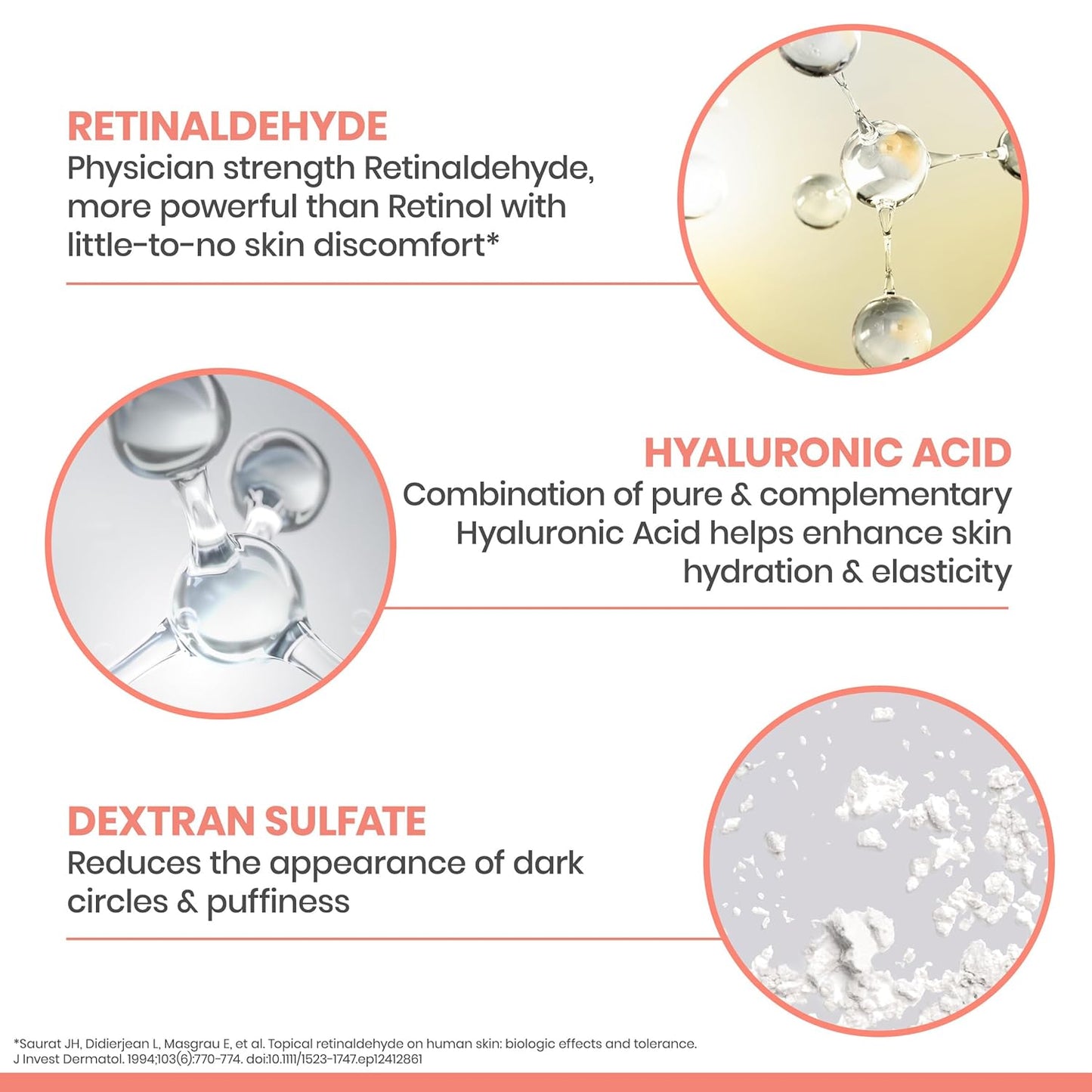 Avène Advanced 3-In-1 Eye Cream | Retinaldehyde & Hyaluronic Acid, Reduces Wrinkles & Dark Circles