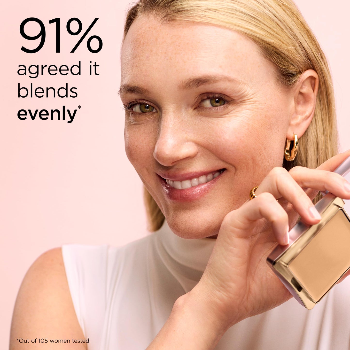 Elizabeth Arden Flawless Finish Sponge-On Cream Foundation Makeup, Medium-to-Full Coverage, Includes Compact & Applicator, 0.8oz