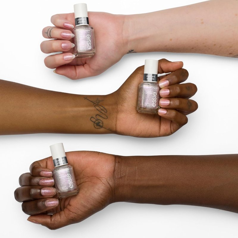 Essie Nail Art Studio Pearl Purple Polish - Vegan Lustrous Luxury, 0.46 Fl Oz