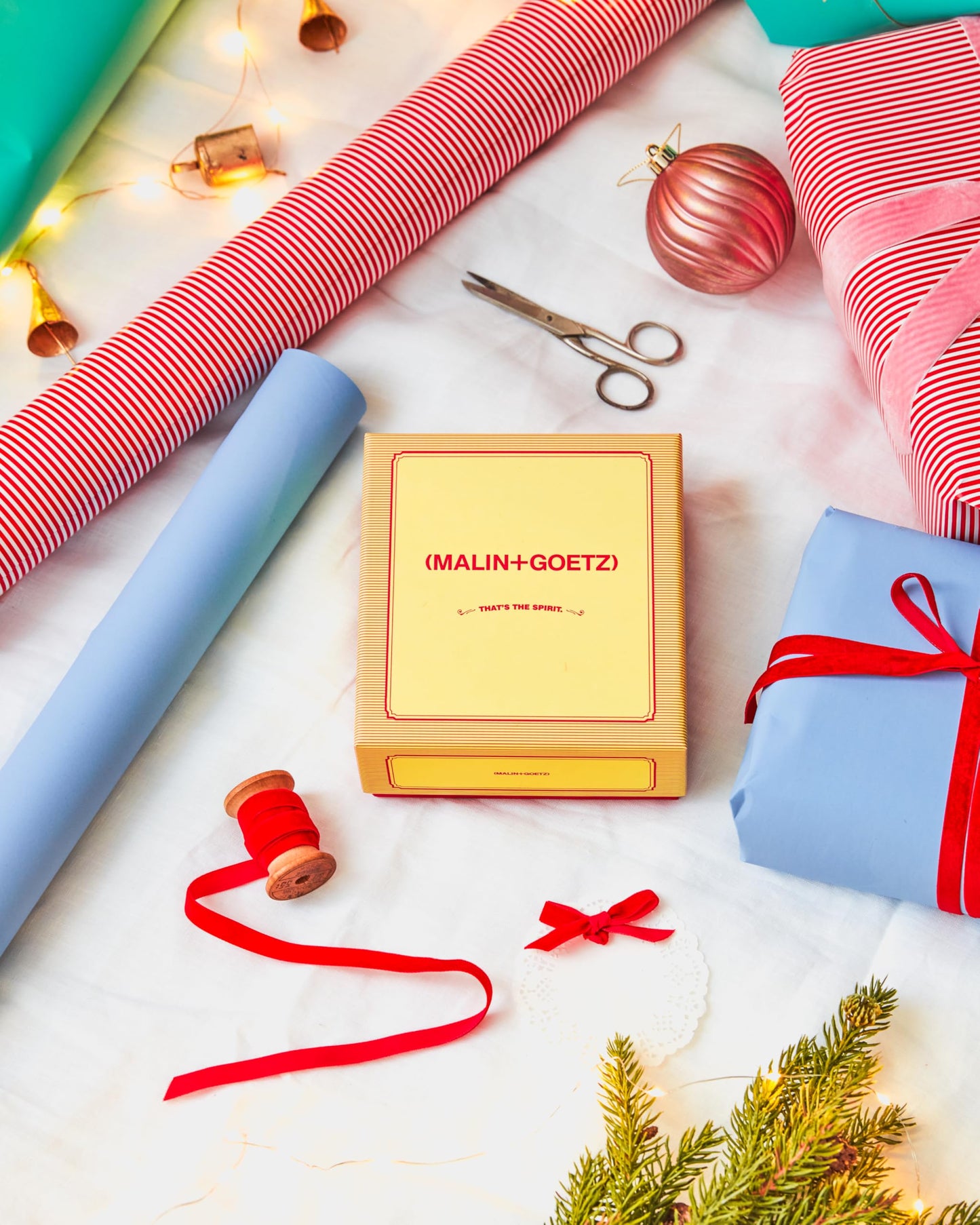 Malin + Goetz Thatâ€™s the Spirit Eau de Parfum + Votive Candle Duo â€“ Rich Fragrance Gift Set, Holiday Perfume Set for Men & Women, Stocking Stuffer for Christmas, Birthday Presents & Gift Baskets