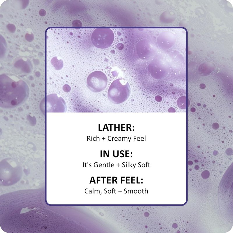 Lavender & Chamomile Body Wash - Calming Natural Extracts, 22oz | Moisturizing Daily Shower Gel