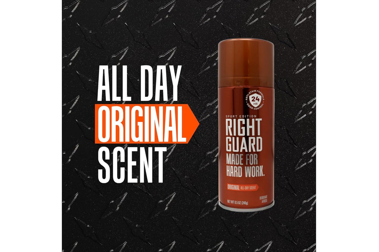 Right Guard Sport Deodorant - Original Aerosol Spray 8.5 oz | Pack of 5