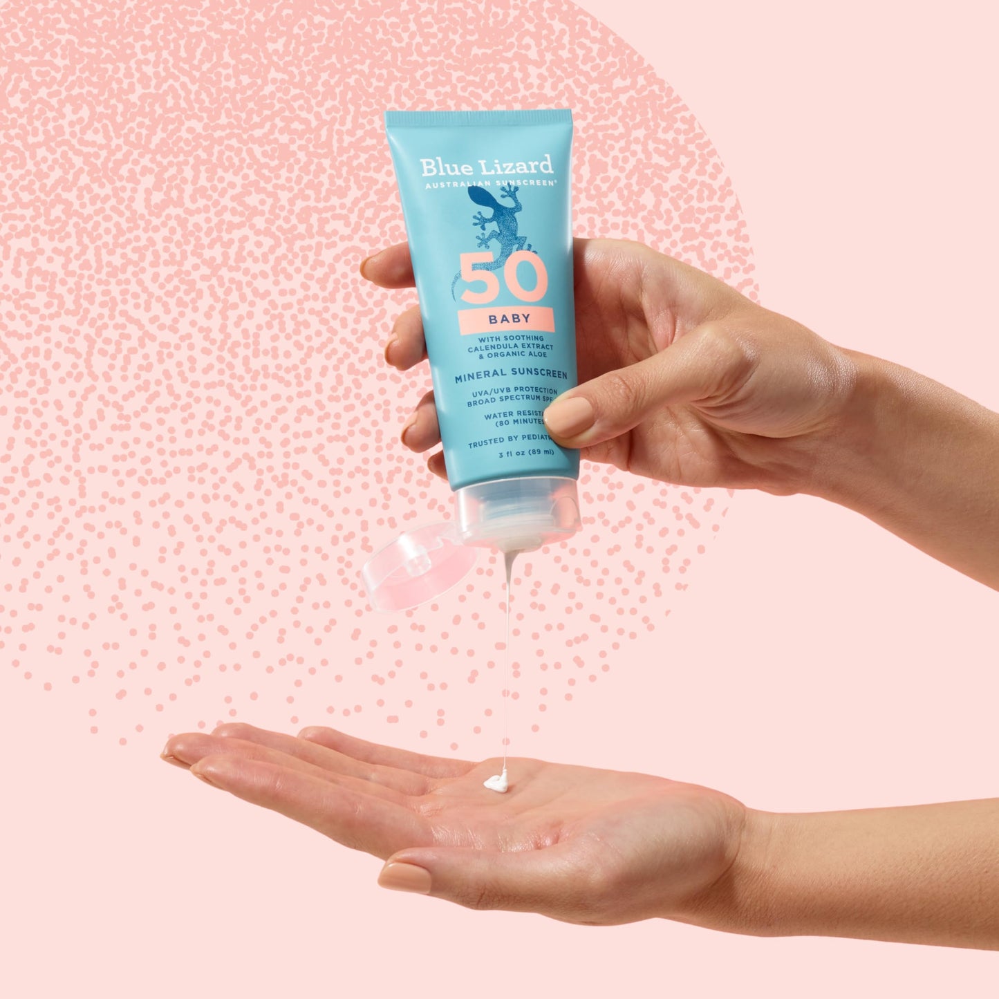 BLUE LIZARD Baby Mineral Sunscreen with Zinc Oxide, SPF 50+, Water Resistant, UVA/UVB Protection with Smart Cap Technology - Fragrance Free, 3 Ounce Tube