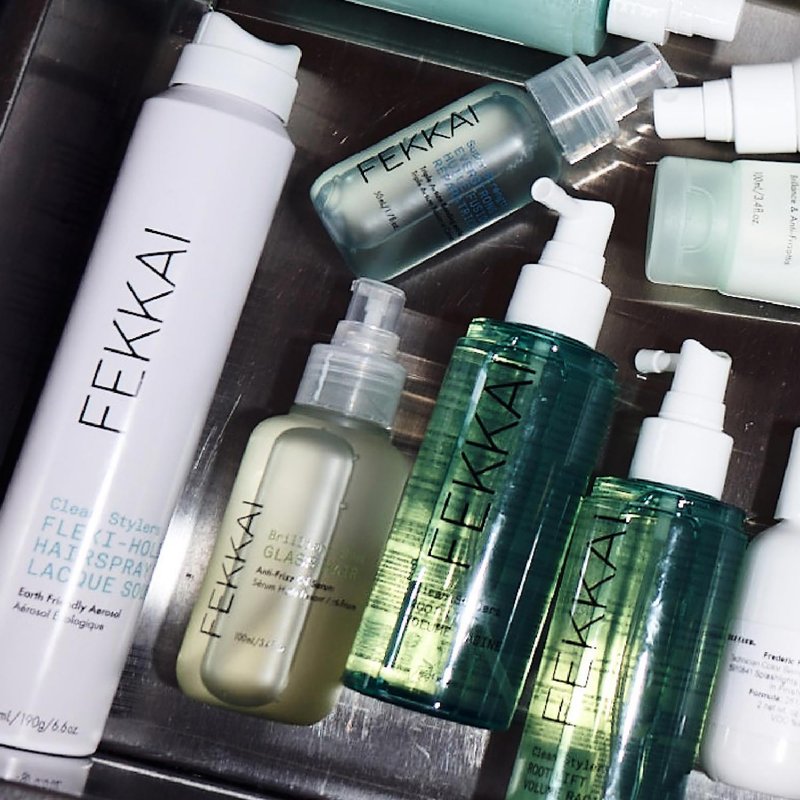 FEKKAI Brilliant Gloss Glass Hair Anti-Frizz Oil Serum - 3.4 oz - Shiny, Glossy, Hydration, and Heat Protection - Salon Grade, EWG Compliant, Vegan & Cruelty Free