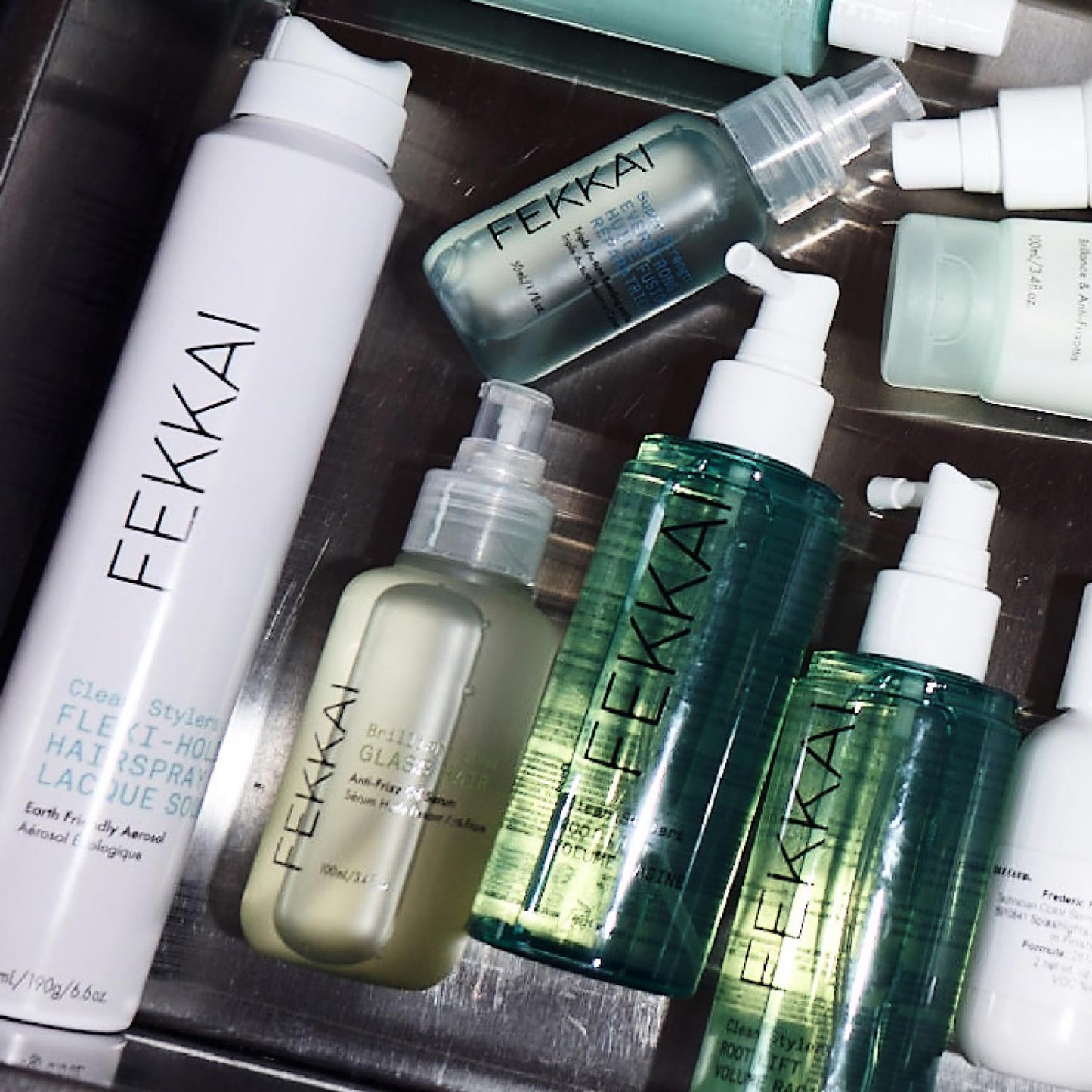 FEKKAI Brilliant Gloss Glass Hair Anti-Frizz Oil Serum - 3.4 oz - Shiny, Glossy, Hydration, and Heat Protection - Salon Grade, EWG Compliant, Vegan & Cruelty Free
