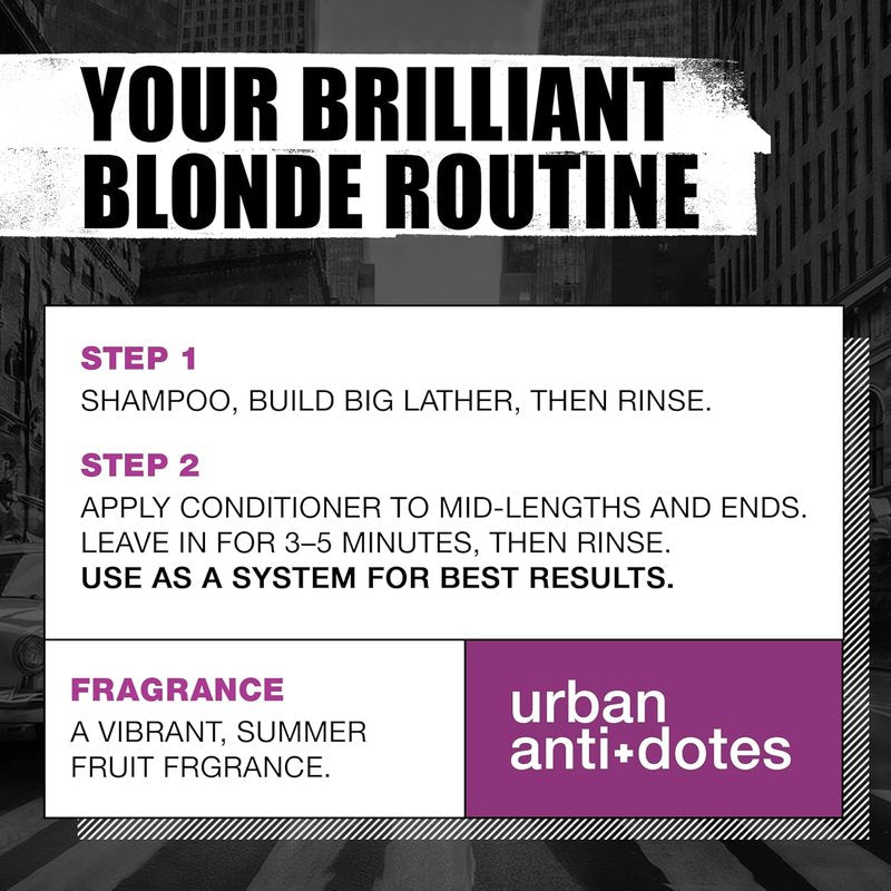 Bed Head Dumb Blonde Shampoo & Conditioner Duo - Restores Damaged Blonde Hair | 25.36 fl oz