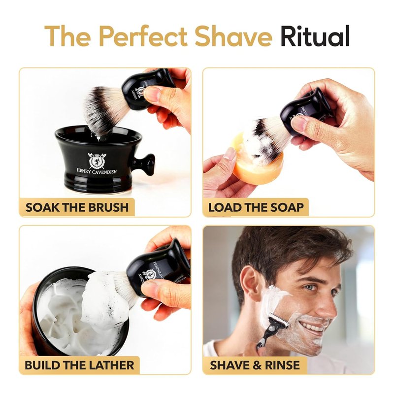 Himalaya Shaving Soap - All-Natural Shea Butter & Coconut Oil | Long-Lasting 4 oz Puck for Smooth Shave