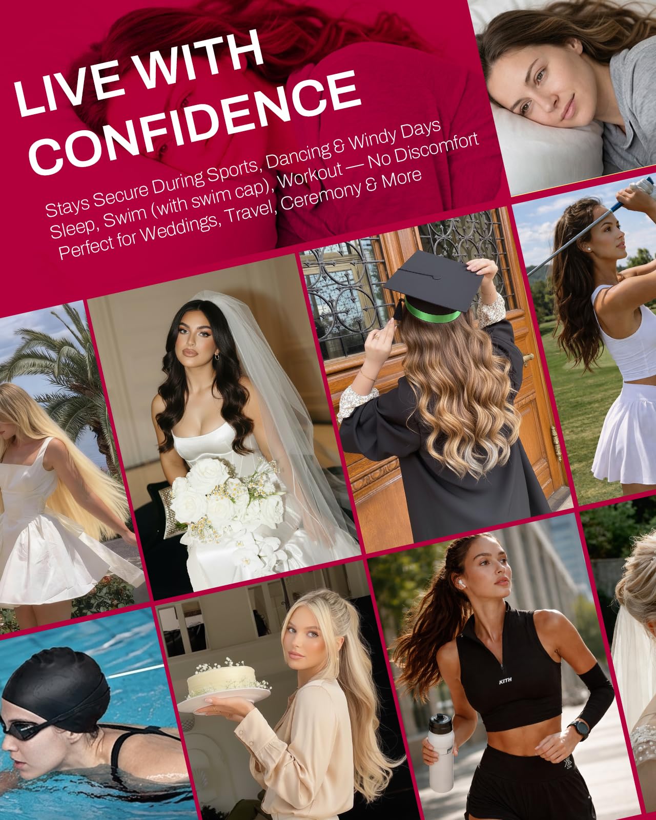 Moresoo Micro Link Hair Extensions Human Hair Dark Burgundy Micro Loop Hair Extensions Human Hair 18 inch Add Length Micro Extensions Human Hair for Women 50g