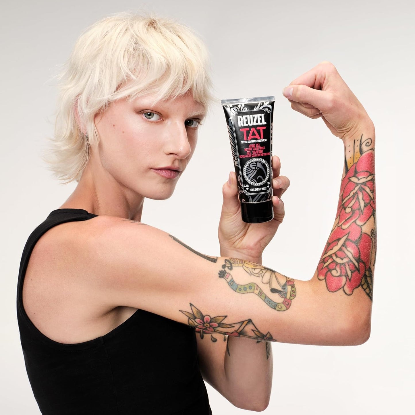 Reuzel Vivid Gel - Color Enhancement for Tattoos, Moisturizing & Soothing Vegan Formula | 3.38 oz