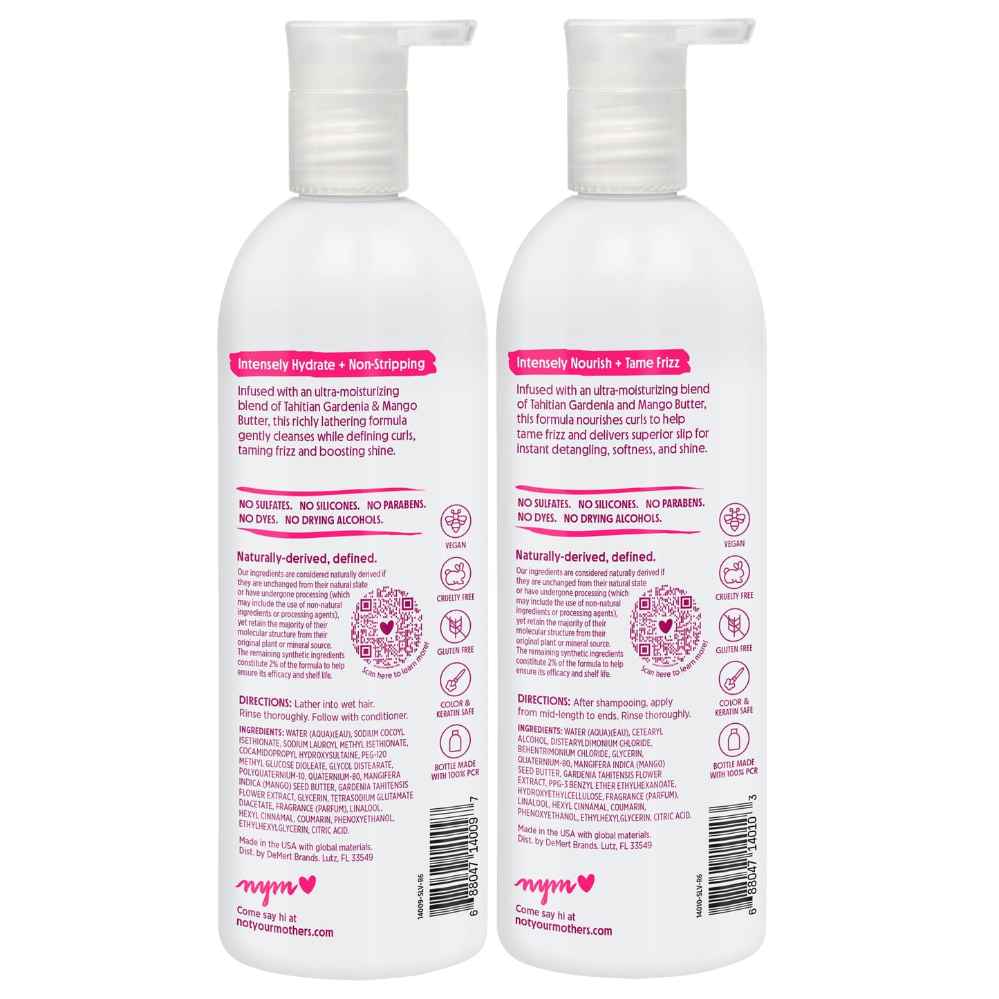 Not Your Mother's Naturals Curl Defining Shampoo and Conditioner Sets - 98% Naturally Derived Ingredients, Sulfate-Free, for All Hair Types