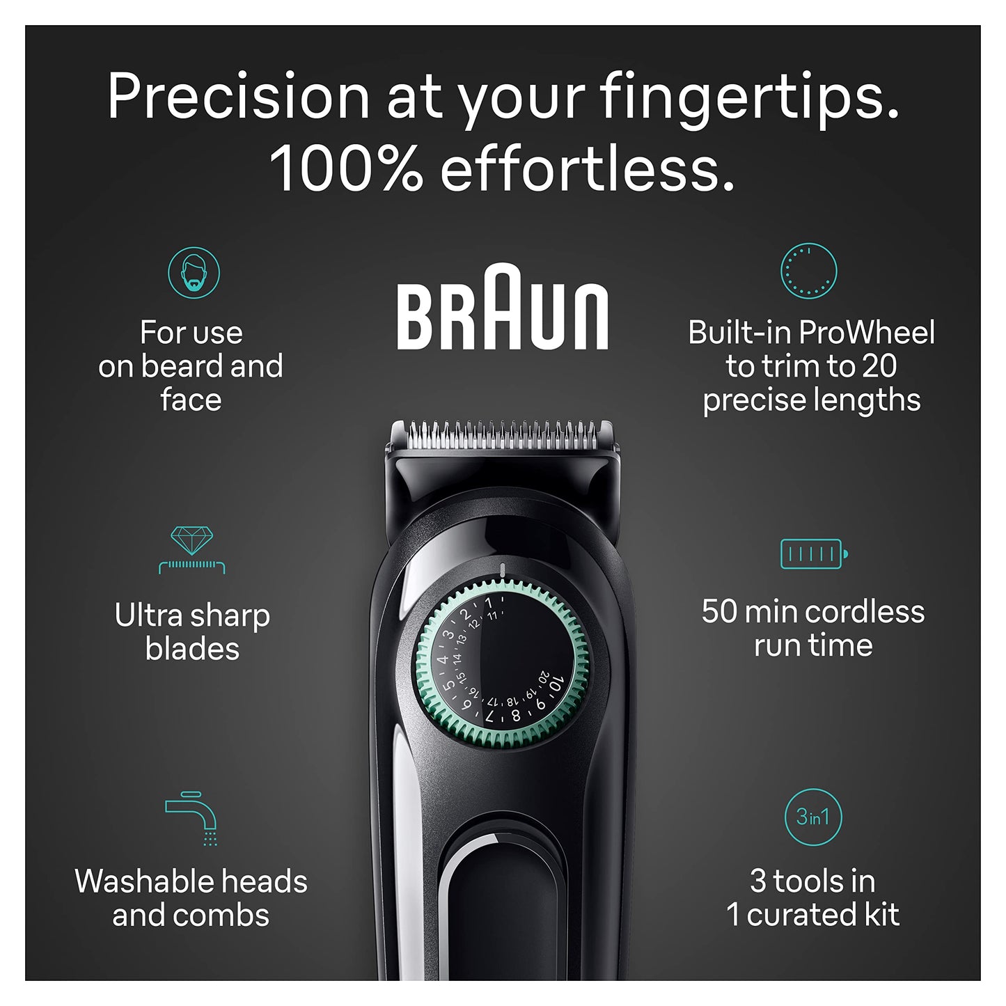 Braun Series 3 Shaver Battery Powered Cordless Malehair Trimmer