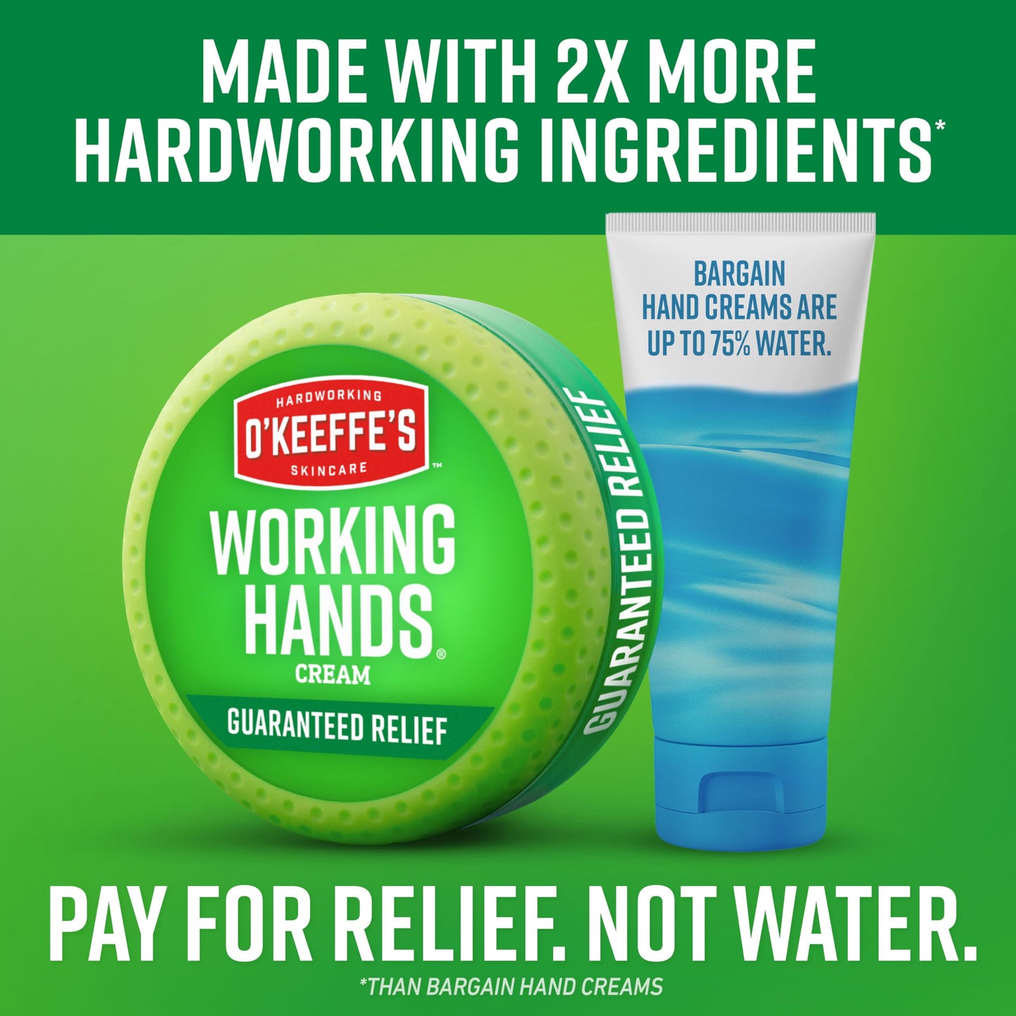 O'Keeffe's Working Hands Hand Cream for Extreme Dryness, 7 oz Tube, 2-Pack