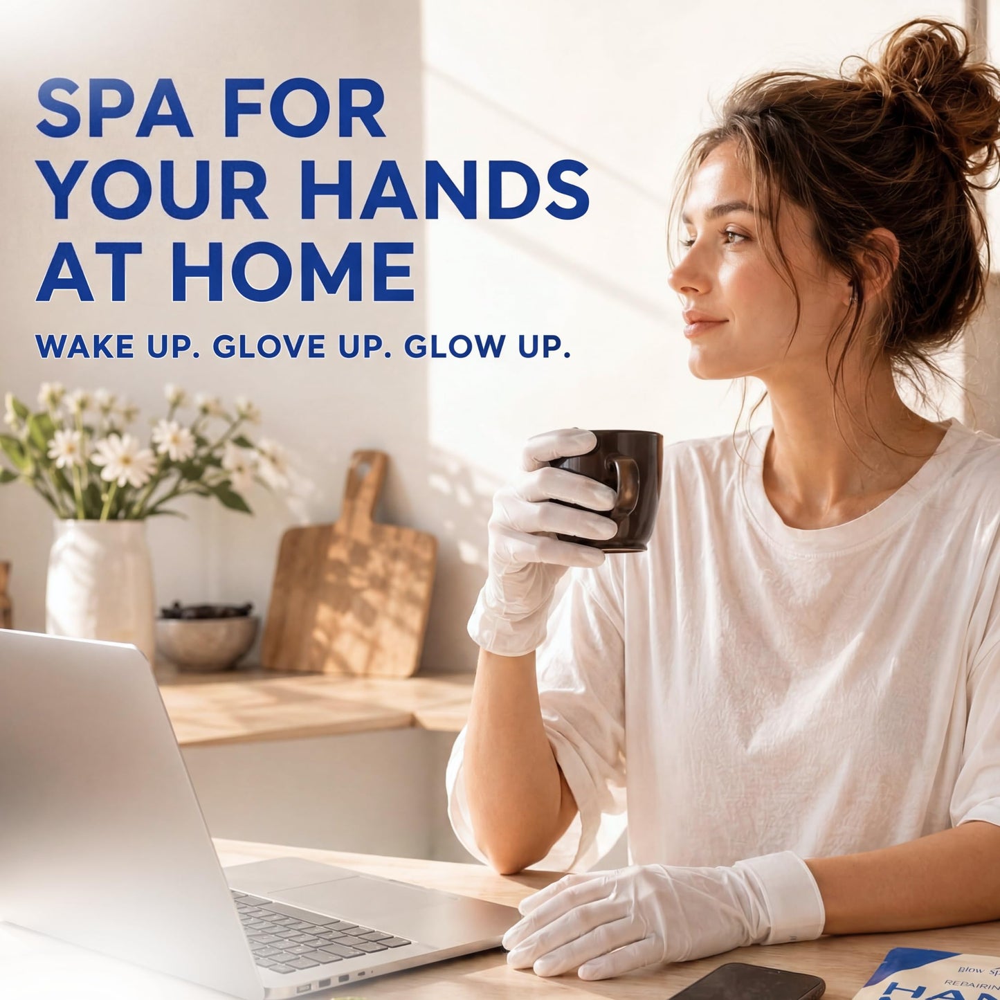 Hand Mask – Collagen Moisturizing Gloves, Repairing 10-Minute or Overnight Hand Masks with Shea Butter & Vitamin E, Hand Moisturizer Cotton Gloves for Sleeping, Dry Cracked Hands Treatment for Women