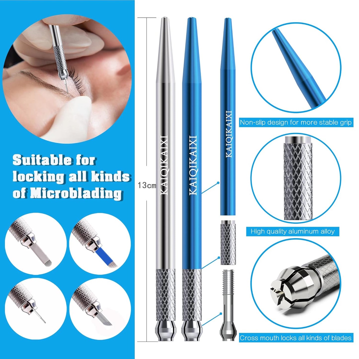 Microblading Pens Set - 20 Waterproof Tattoo Eyebrow Pens for Marking, Filling & Outlining | Perfect for Precision Brows