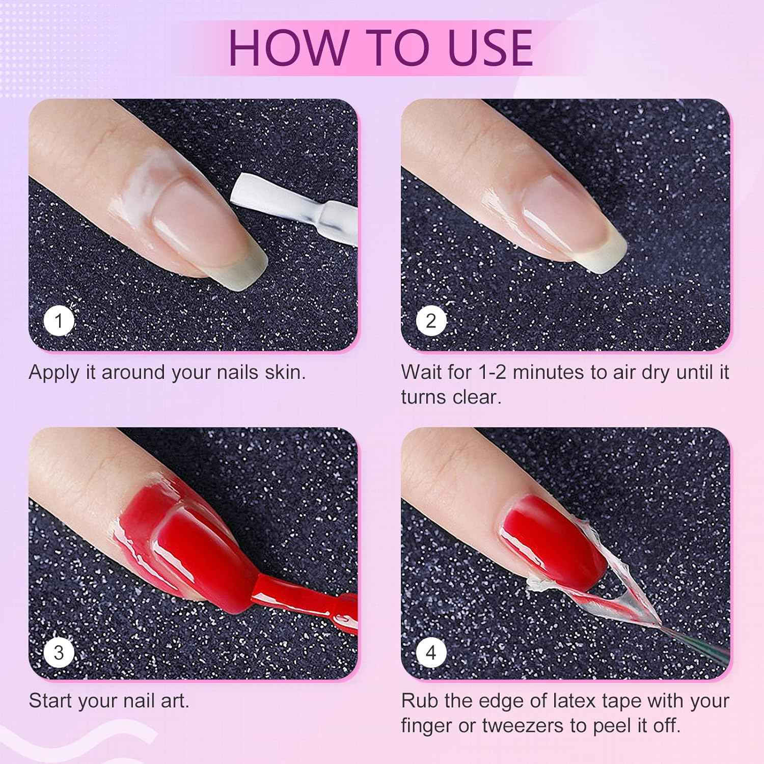 LED & UV Builder Nail Gel with Liquid Latex - SAVILAND Nail Art Essentials