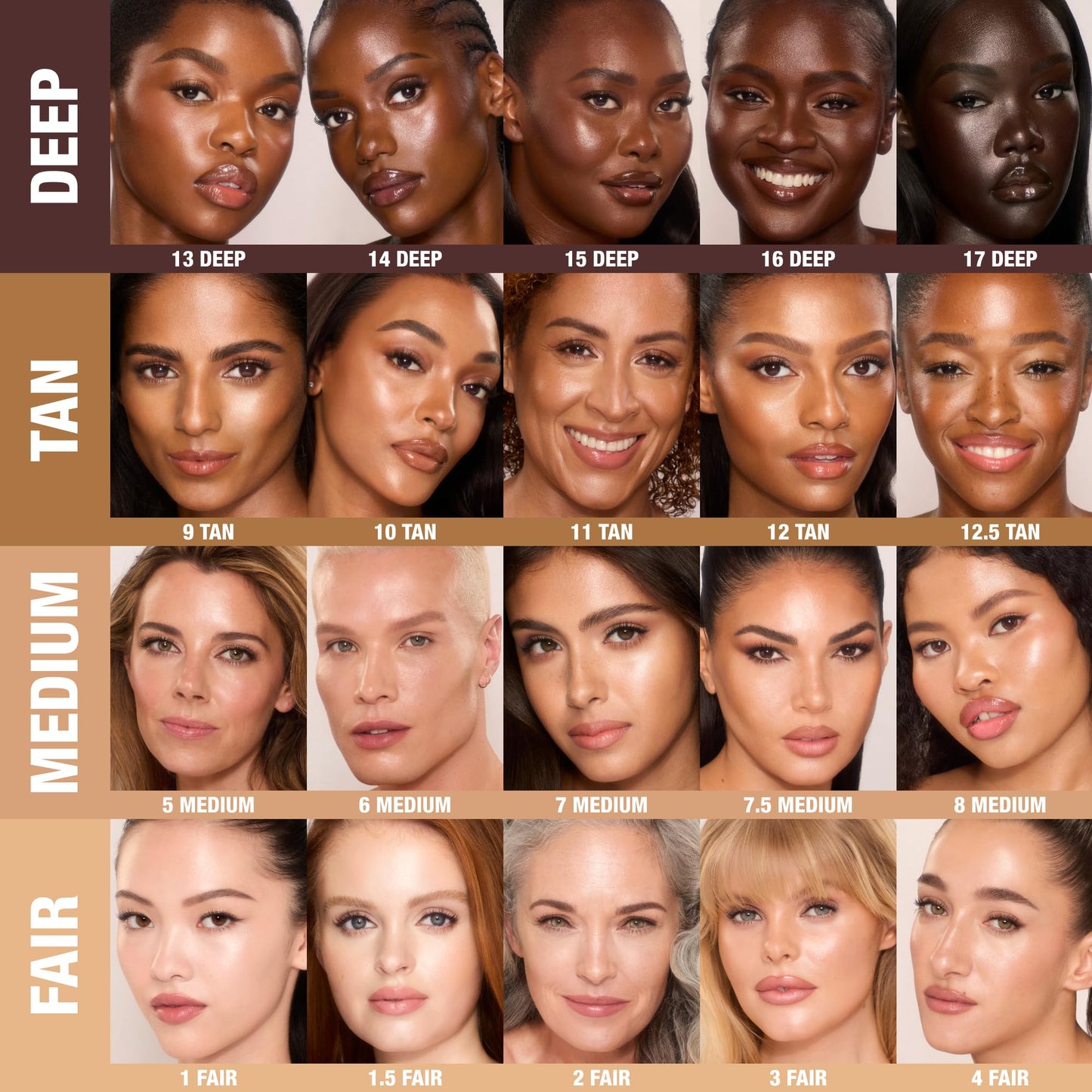 Charlotte Tilbury Unreal Skin Tint & Sheer Glow Hydrating Foundation Stick - Cream Foundation Makeup with Sheer-to-Light Coverage & a Buildable Formula - Blurring, Smoothing & Nourishing - 10 Tan