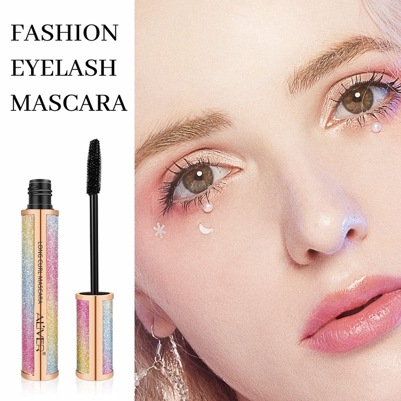 4D Silk Fiber Lash Mascara - Luxuriously Longer, Voluminous Eyelashes, Waterproof Tubing Mascara in Black, Natural Lengthening, Smudge-proof, Hypoallergenic, No Clumping, Easy to Apply & All Day Full