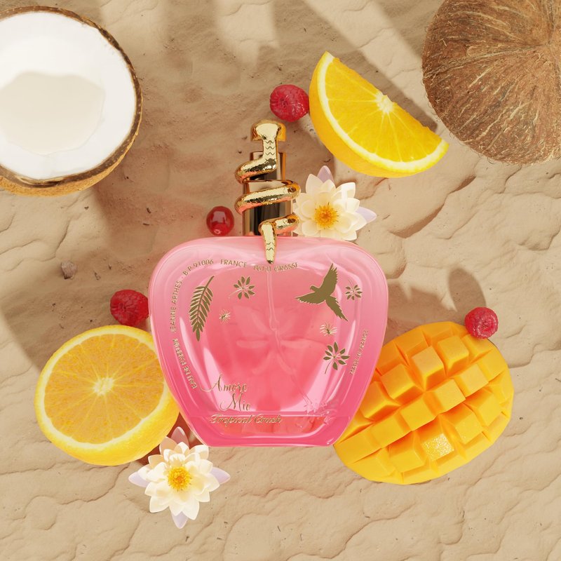 Jeanne Arthes - Amore Mio Tropical Crush Eau De Parfum - Spray Perfume for Women - Fruity Floral Scent - Notes of Cassis, Raspberry Sorbet, Mandarin - Made in France - 3.38 fl.oz