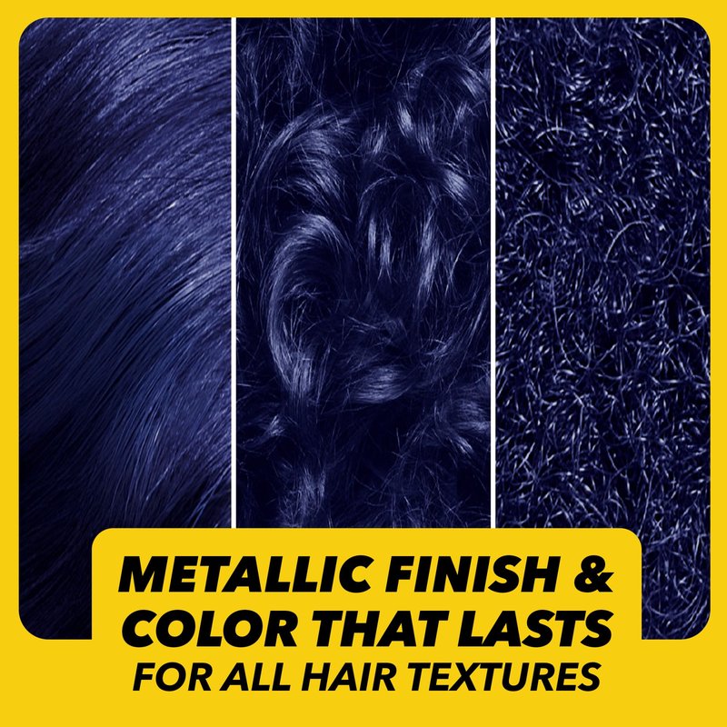 got2b Metallics Permanent Hair Dye, Blue Mercury M67, Hair Color for Women & Men, Formulated with Metallic-Shine Booster for Cool, Shimmering Tones, Lasts Up to 30 Washes, 1 Kit