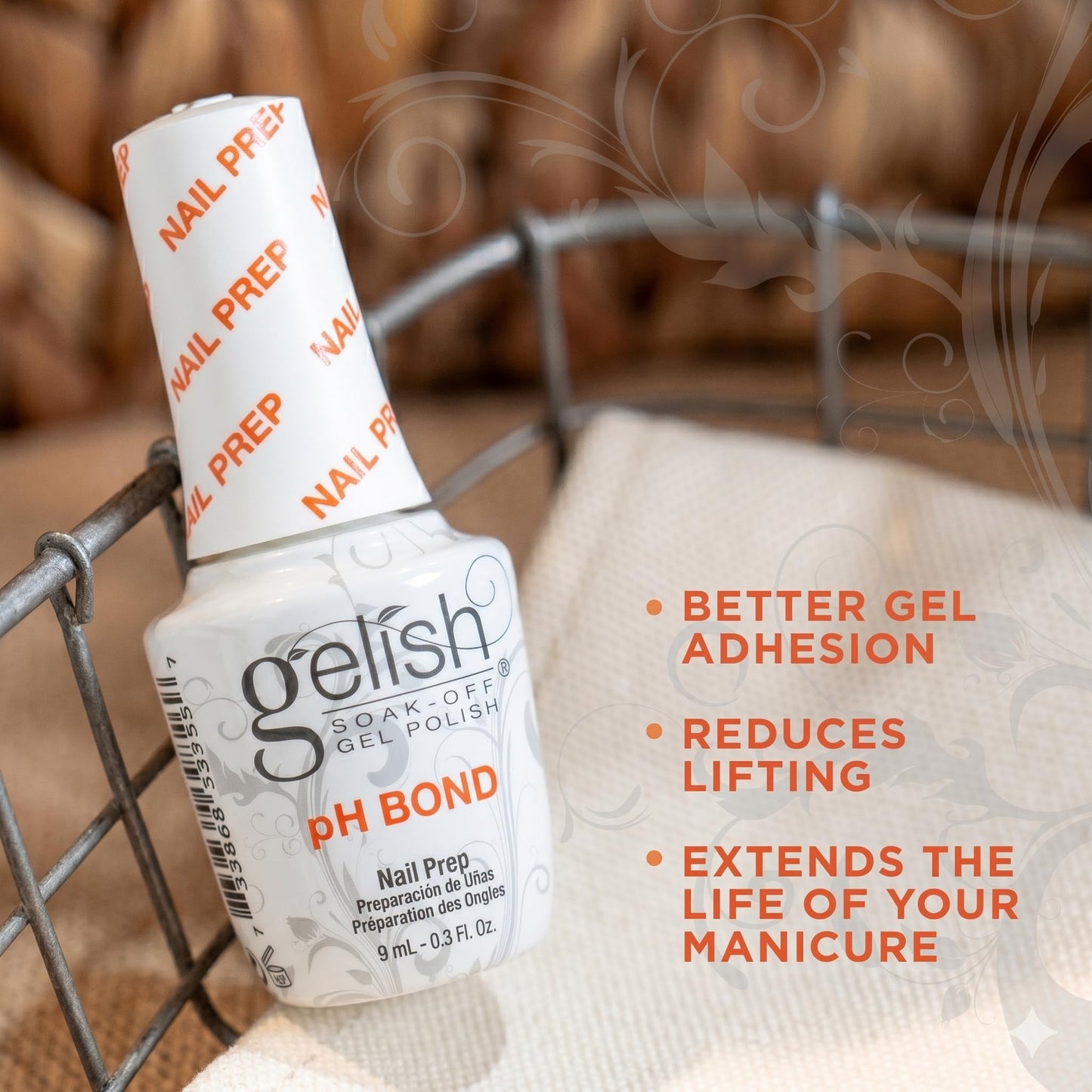 Gelish MINI pH Bond Gel Nail Polish Dehydrator & Prep Primer, 0.3 fl oz
