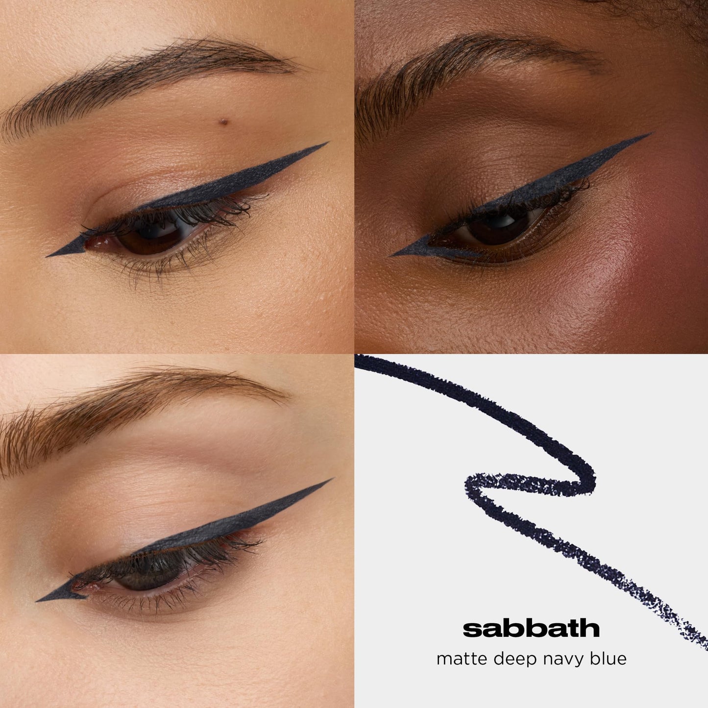 URBAN DECAY 24/7 Glide-On Waterproof Eyeliner Pencil - Smudge-Proof, Long-Lasting, Transfer-Proof, Up to 16HR Wear, Smooth No-Tug Formula, Sabbath (Deep Navy Matte) - 0.04 oz