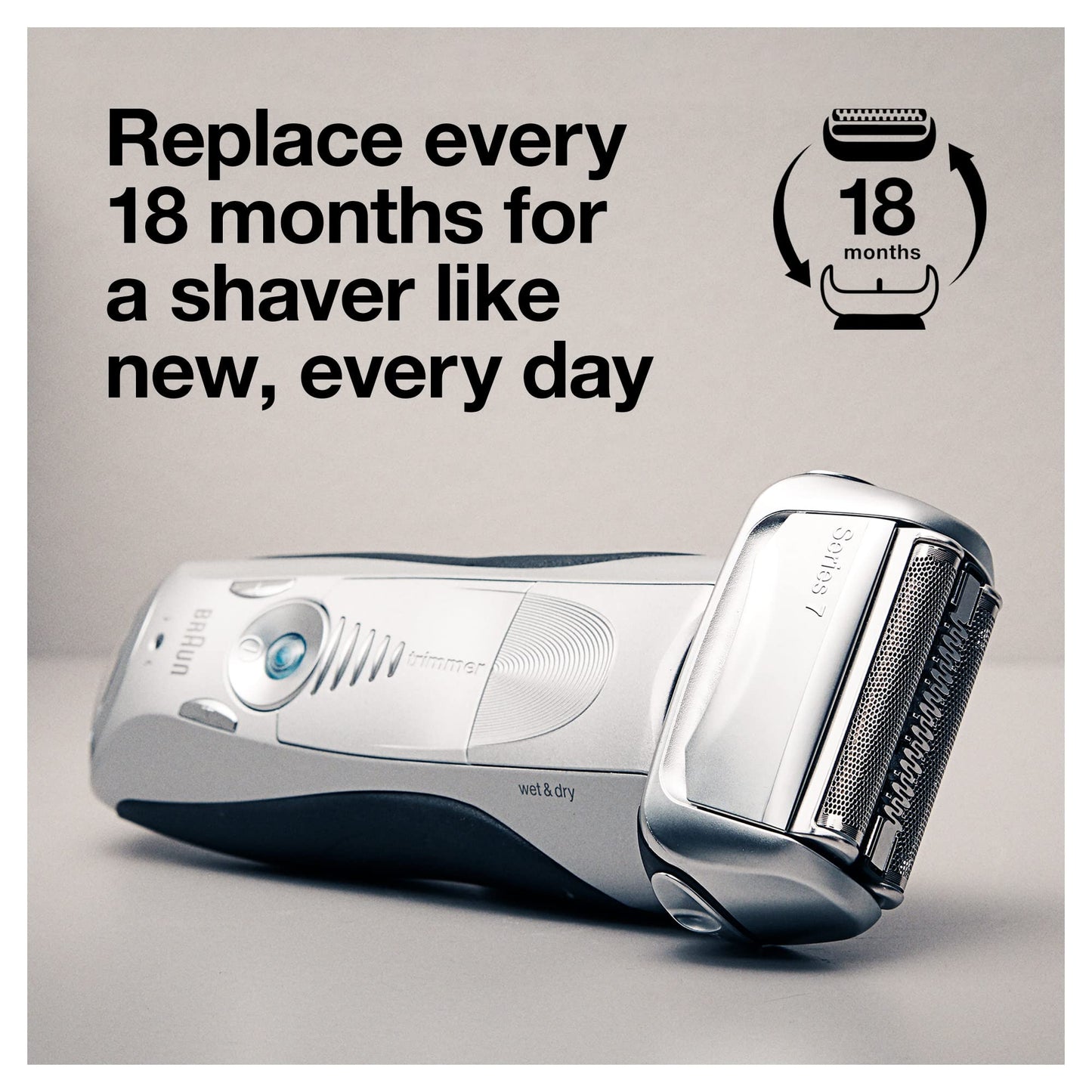 Braun Series 7 70S Electric Shaver Head Replacement Cassette – Silver,(Pack of 10)
