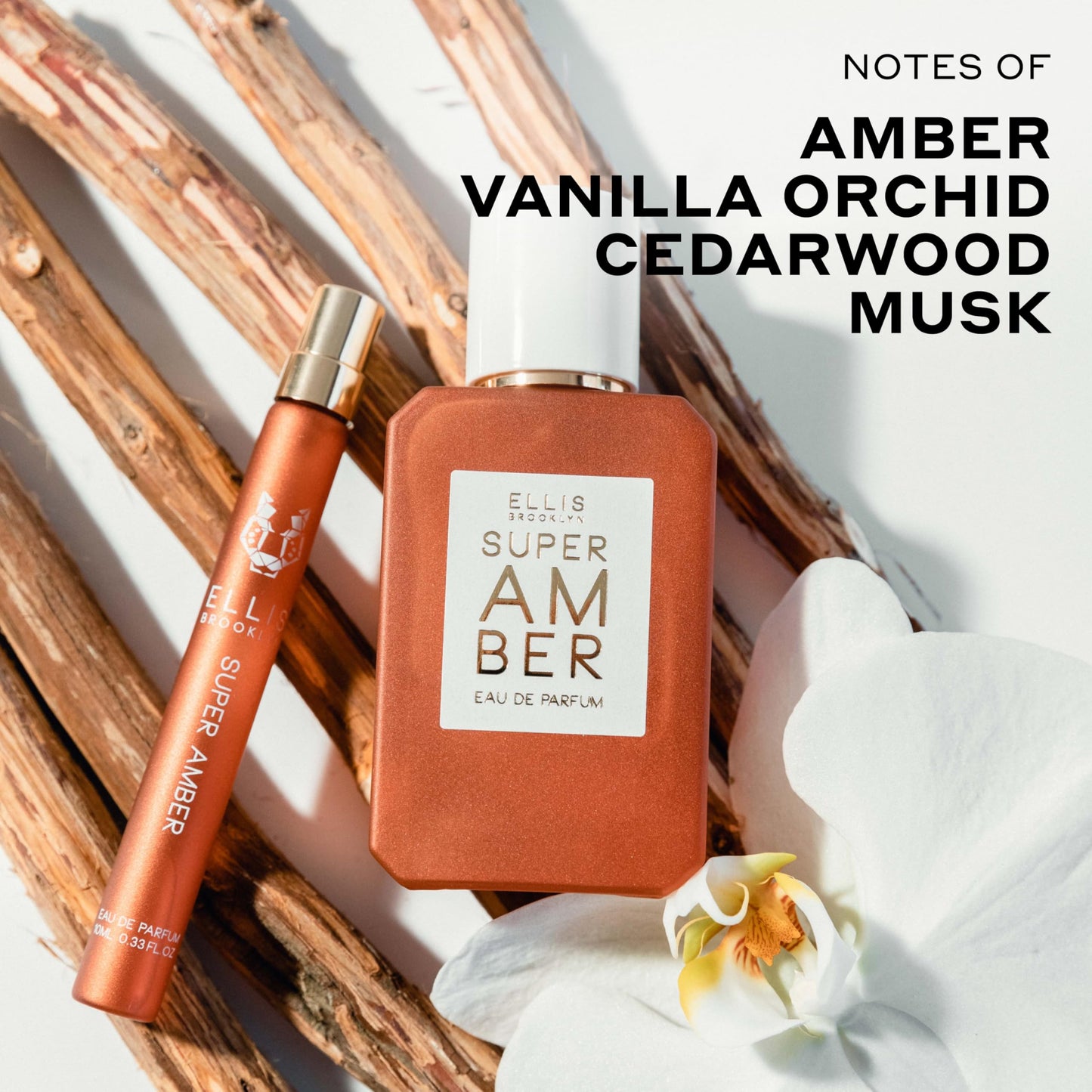 Ellis Brooklyn SUPER AMBER Eau de Parfum for Women, 10ml / 0.33 fl oz