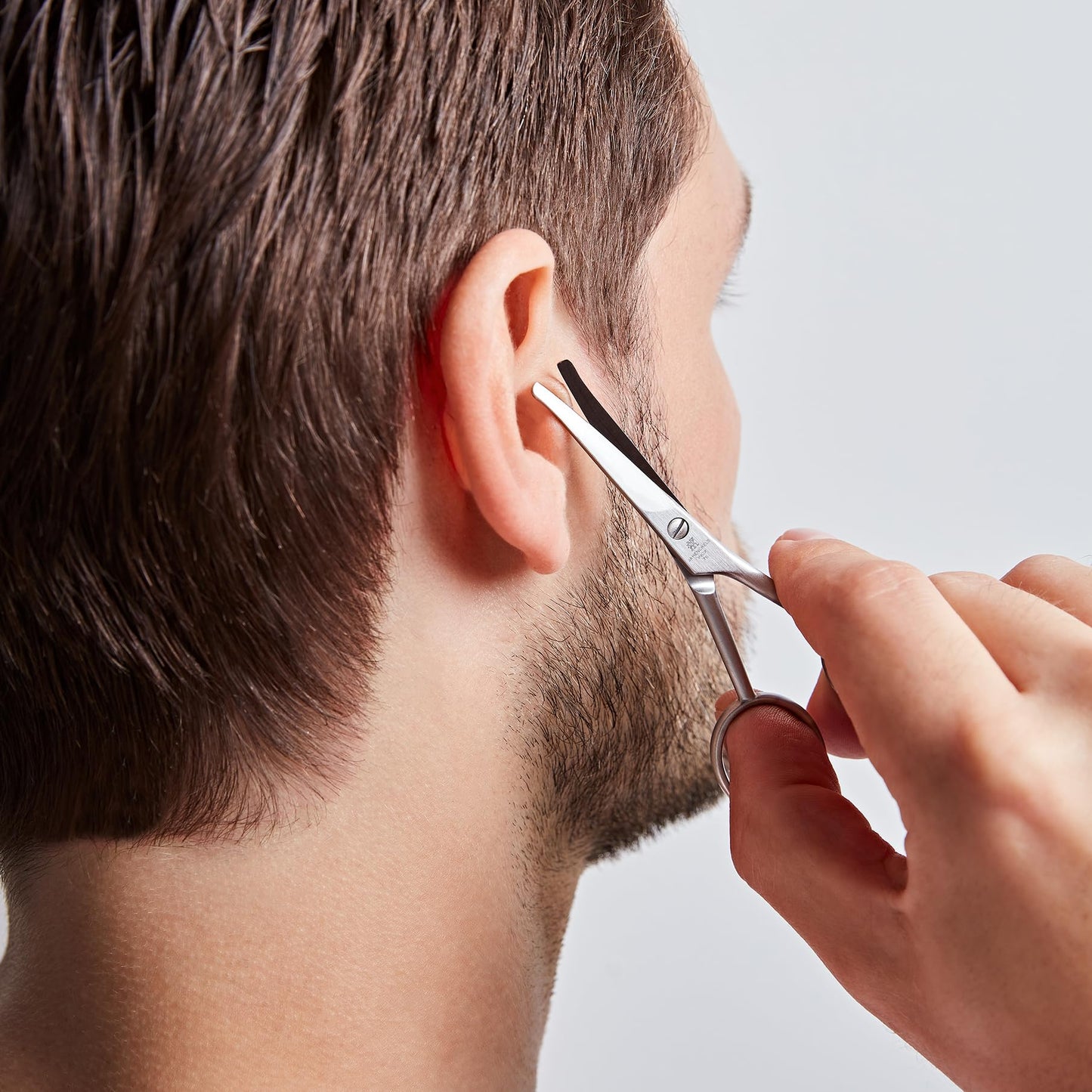 ZWILLING Nose Facial Hair Scissors, Durable Stainless Steel, Matte, Premium Facial Care, 105 mm