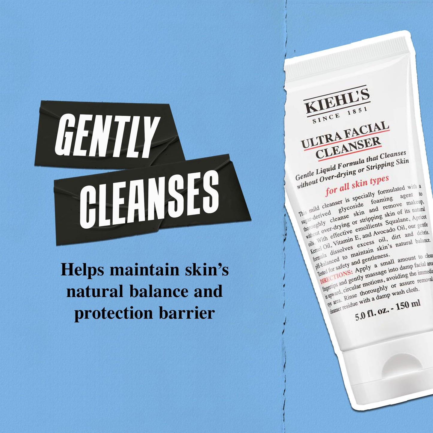 Kiehl's - Ultra Facial Barrier Hydrating Cream-to-Foam Cleanser - 5 fl oz