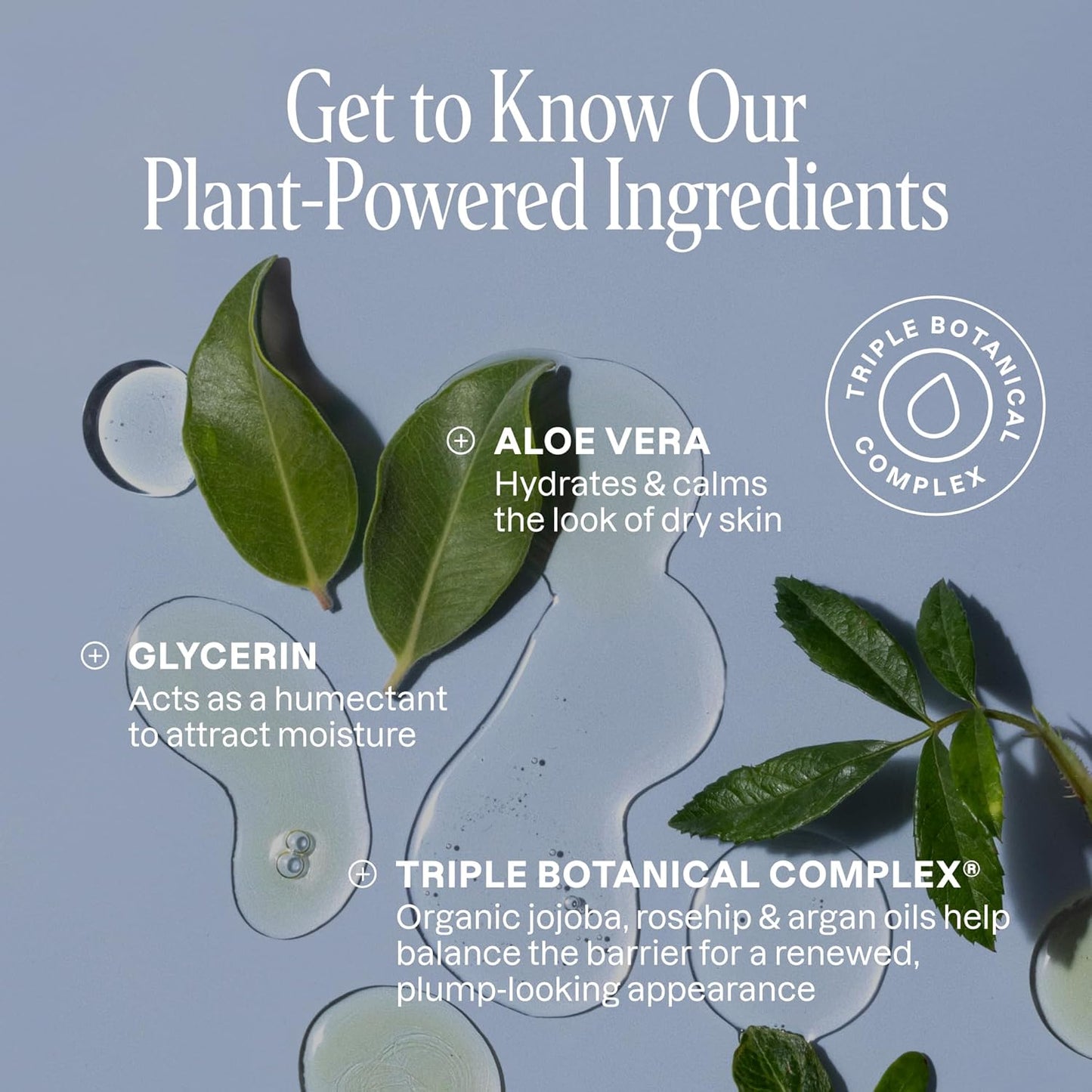 Cliganic Hydrating Facial Gel Cleanser - Gentle Face Wash with Jojoba, Rosehip & Argan Oils | Balanced Glowing Skin