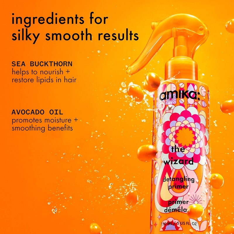Amika The Wizard Detangling Primer - Smooth & Nourish Hair | 6.7 oz