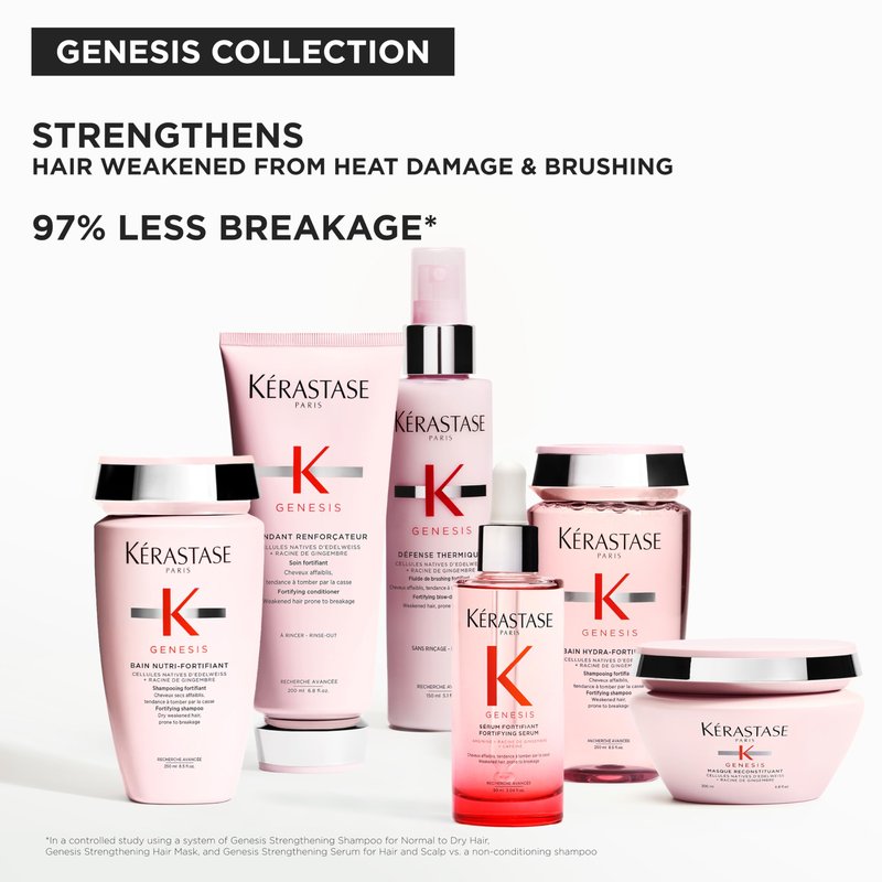 KERASTASE Genesis Hair Mask | Anti-Breakage & Strengthening For Weak or Damaged Hair | Nourishes, Detangles, and Hydrates Hair | For Weakened Hair | Masque Reconstituant | 6.8 Fl Oz