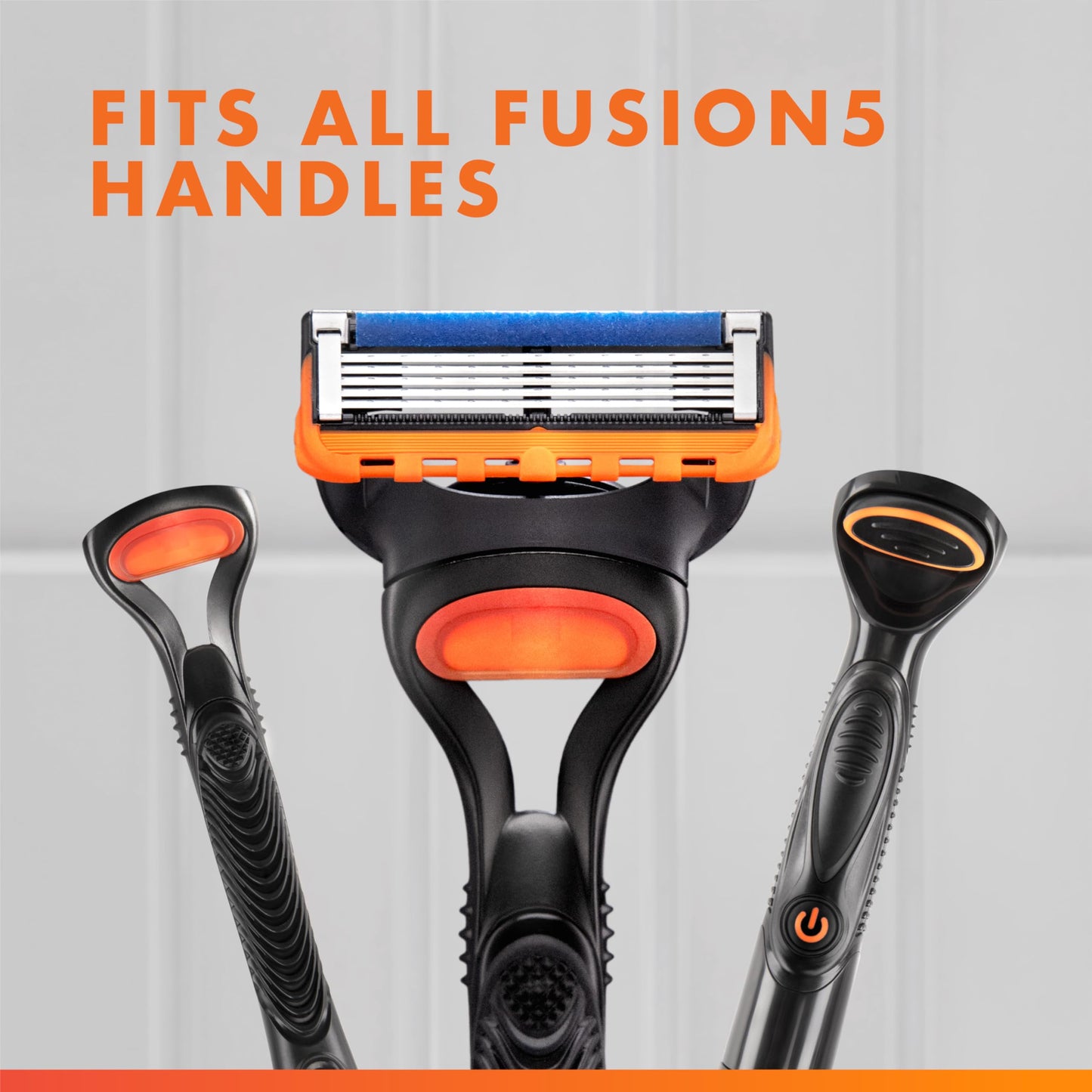 Gillette Fusion5 5-Blade Mens Razor Blade Refills, 12 Count, with Precision Trimmer