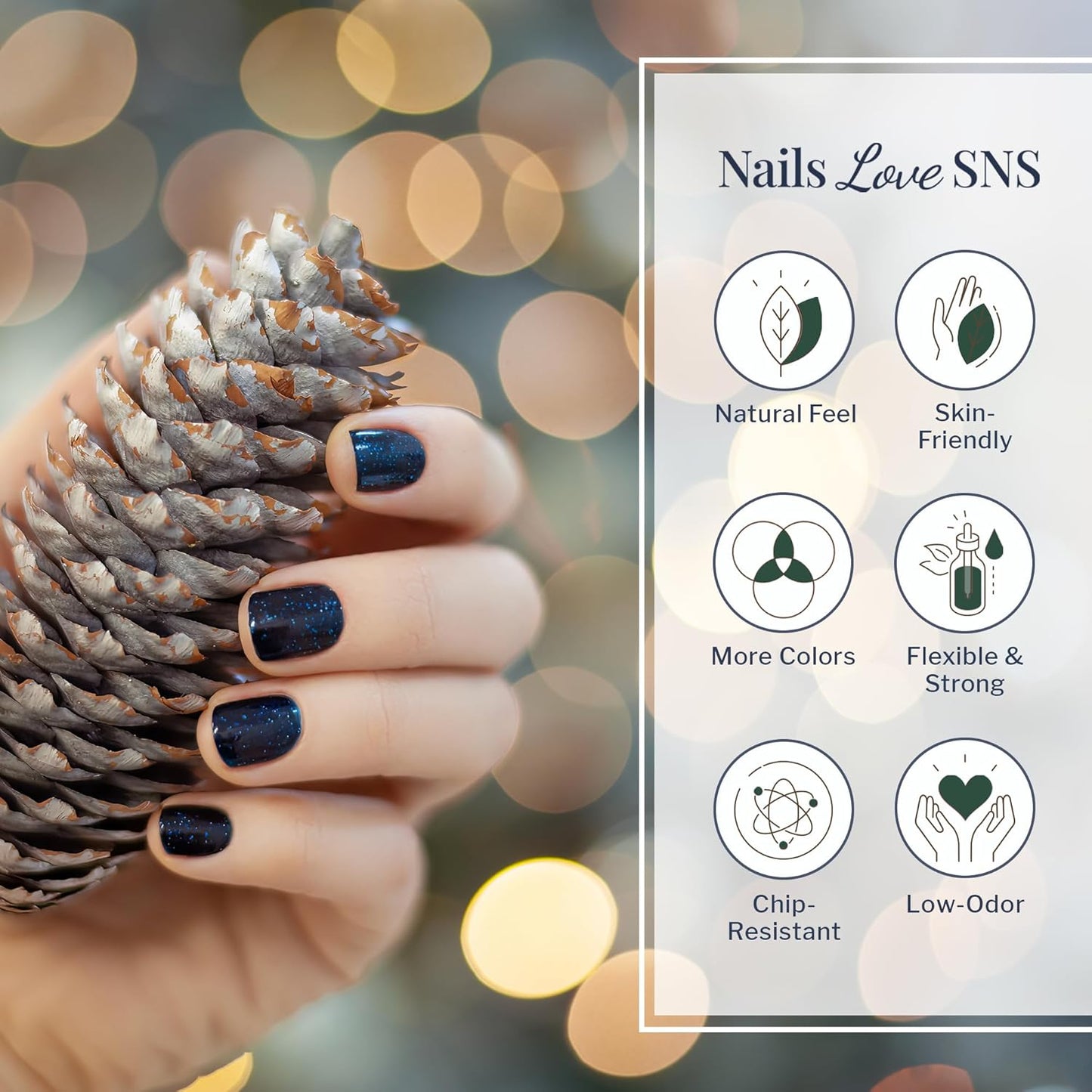 Holidazzle Nail Dipping Powder - SNS 1.5 oz Annas Cloak (HD10) for Stunning Nails