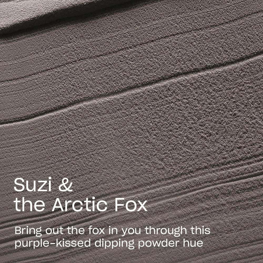 OPI Powder Perfection Suzi & the Arctic Fox Opaque Dark Gray Crème Nail Dipping Powder Acrylic Alternative