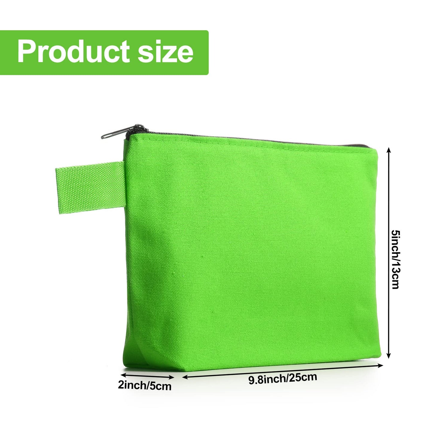 Saintrygo 30 Pcs Canvas Makeup Bags Bulk, Travel Cosmetic Zipper Pouch Blank DIY Multipurpose Toiletry Bag Hygiene Pouch for Women Purse Pencil Case (9.8 x 5 x 2 Inch,Classic)
