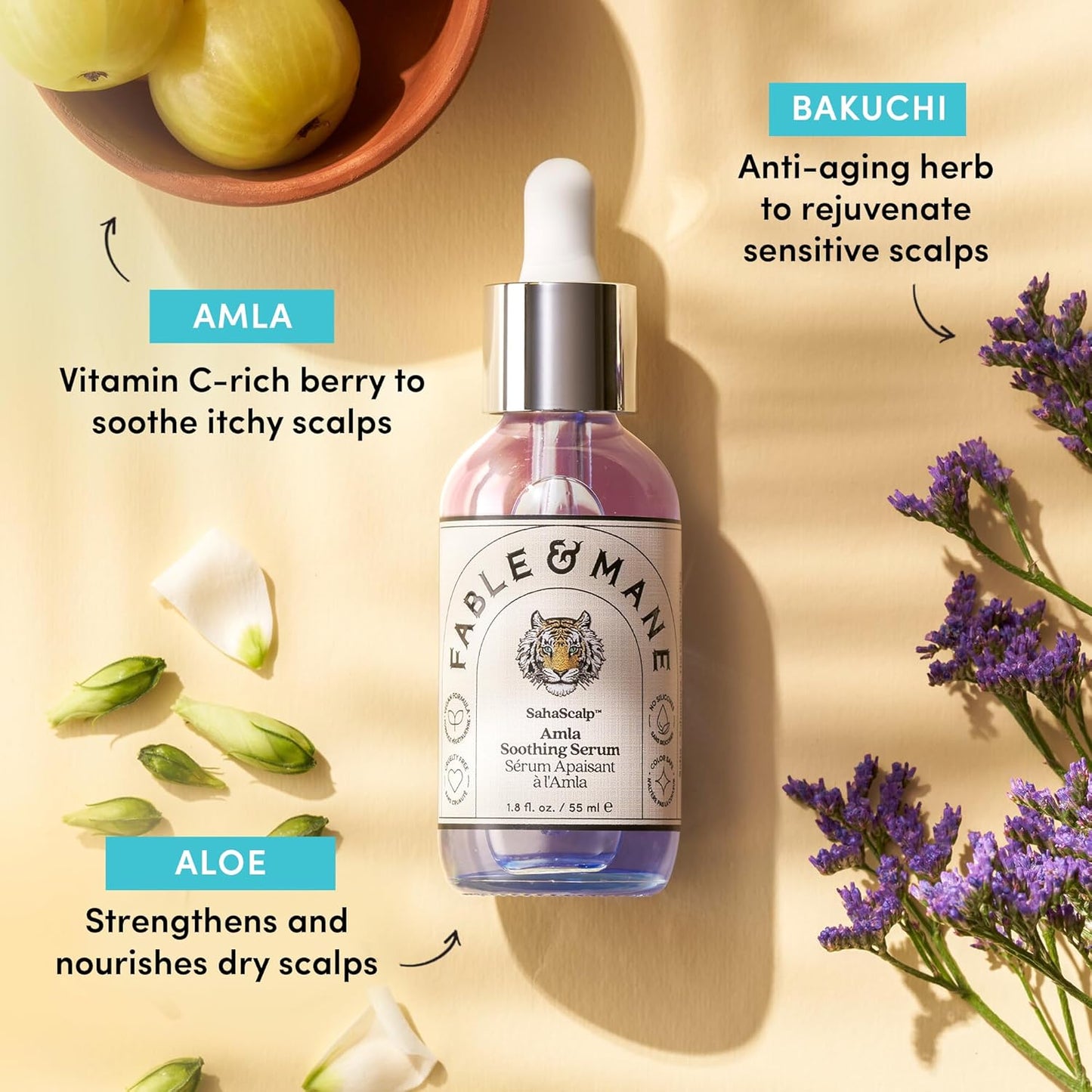 Amla Soothing Serum - Purifying Rosemary Oil Treatment for Dry, Itchy Scalps | Detox & Balance Irritation