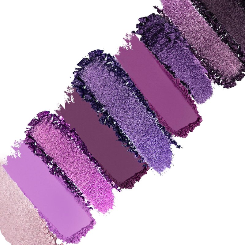 AFGHOUZ 9 Colors Eyeshadow Palette, Purple Eye Shadow Makeup Powder, Creamy, Shimmer Matte Shades, Travel Eyeshadow for Women