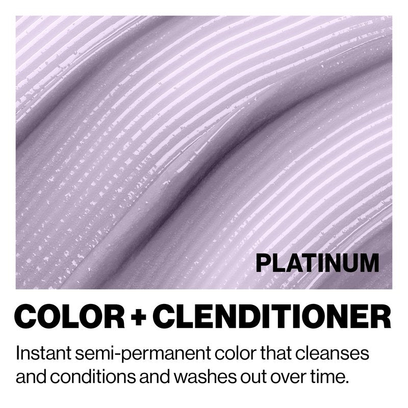 Keracolor Clenditioner PLATIUM Hair Dye - Semi Permanent Hair Color Depositing Conditioner, Cruelty-free, 12 Fl. Oz.