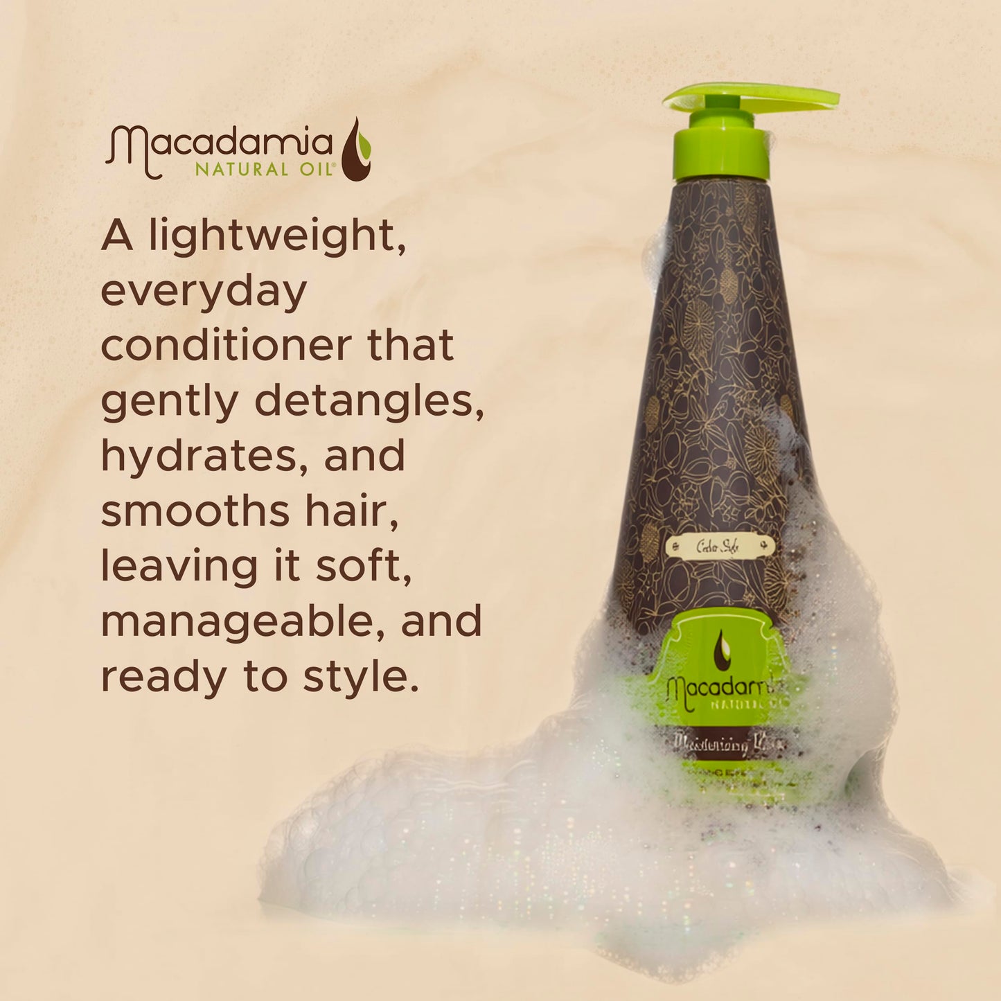 Macadamia Natural Oil Moisturizing Rinse – Hydrating Argan Conditioner for Damaged Hair Care, Sulfate-Free & Paraben-Free, 33.8 fl oz