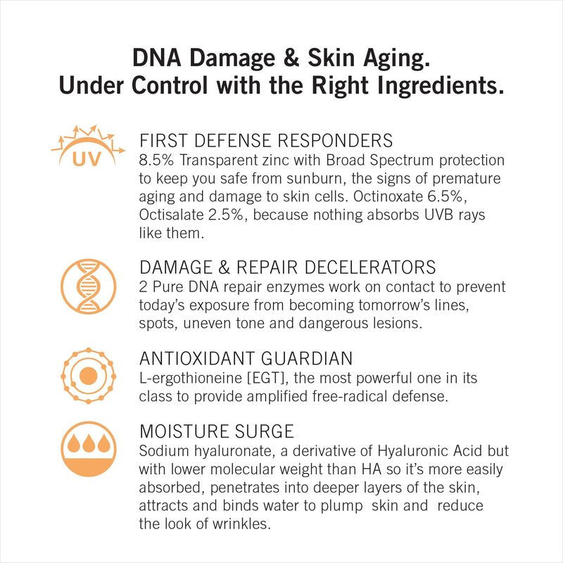 NEOVA SmartSkincare Facial Sunscreen Everyday Facial Fluid 2.5 fl. Oz. | Broad Spectrum SPF 44 Hybrid Sun Defense | Oil Free & Non Comdogenic