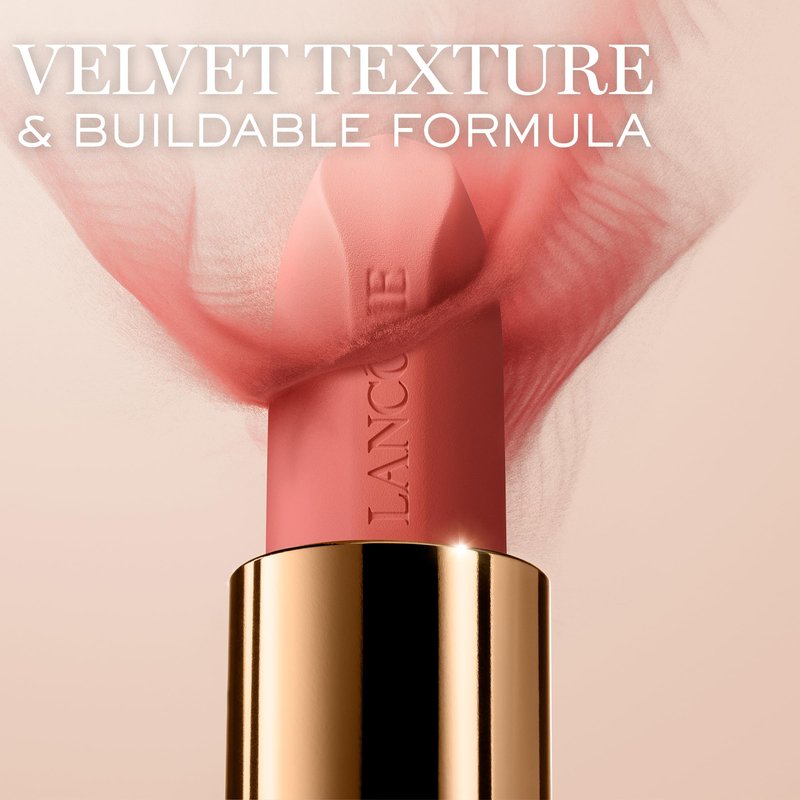 Lancôme L'Absolu Rouge Intimatte Hydrating Matte Lipstick - Buildable & Lightweight Formula with a Soft Matte Finish - Up To 24HR Comfort - 525 French Bisou