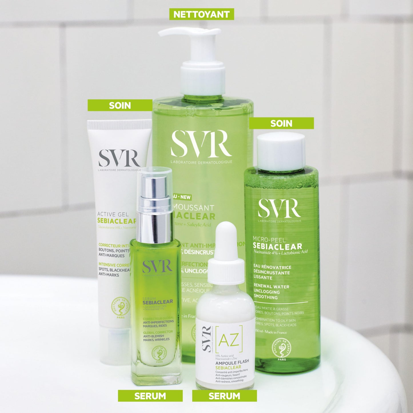 SVR - Sebiaclear Mat + Pores - Oil-Free Daily Matte Moisturizer with PHA & Niacinamide - For Oily, Combination, and Sensitive Skin - Reduces Visible Pores - Non-Comedogenic - 40ml