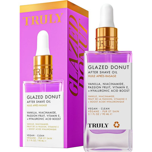 Truly Beauty Glazed Donut After Shave Oil - Razor Bumps Treatment for Women, Razor Bump and Ingrown Hair Treatment for Bikini Area - 3.1 OZ