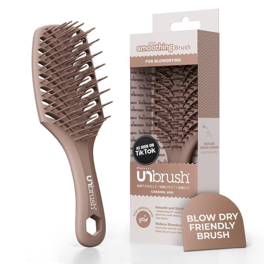 FHI Heat UNbrush Smooth Collection Heat Resistant Detangling Smoothing Brush for Pain-Free Brushing on All Hair Types