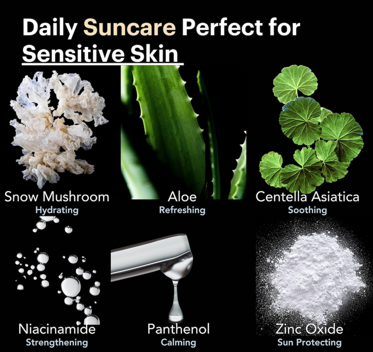 Mineral Invisible Korean Centella Face Sunscreen | No White Cast | Reef Safe | Non-Greasy | For Sensitive Skin | Aloe, Niacinamide, and Panthenol | 50mL | Travel Safe | KOOLSOL by Knours