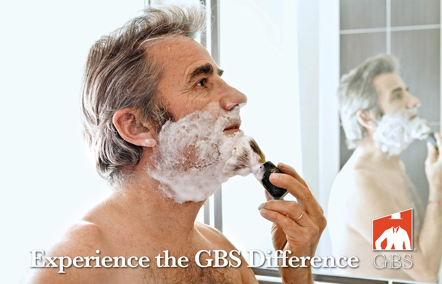 G.B.S Grooming Gift Set - Black Adjustable Double Edge Safety Razor, Shaving Mug, Shave Brush Razor Stand, Razor, Travel Toiletry Bag, Lavender Aftershave Balm and Natural Shaving Soap