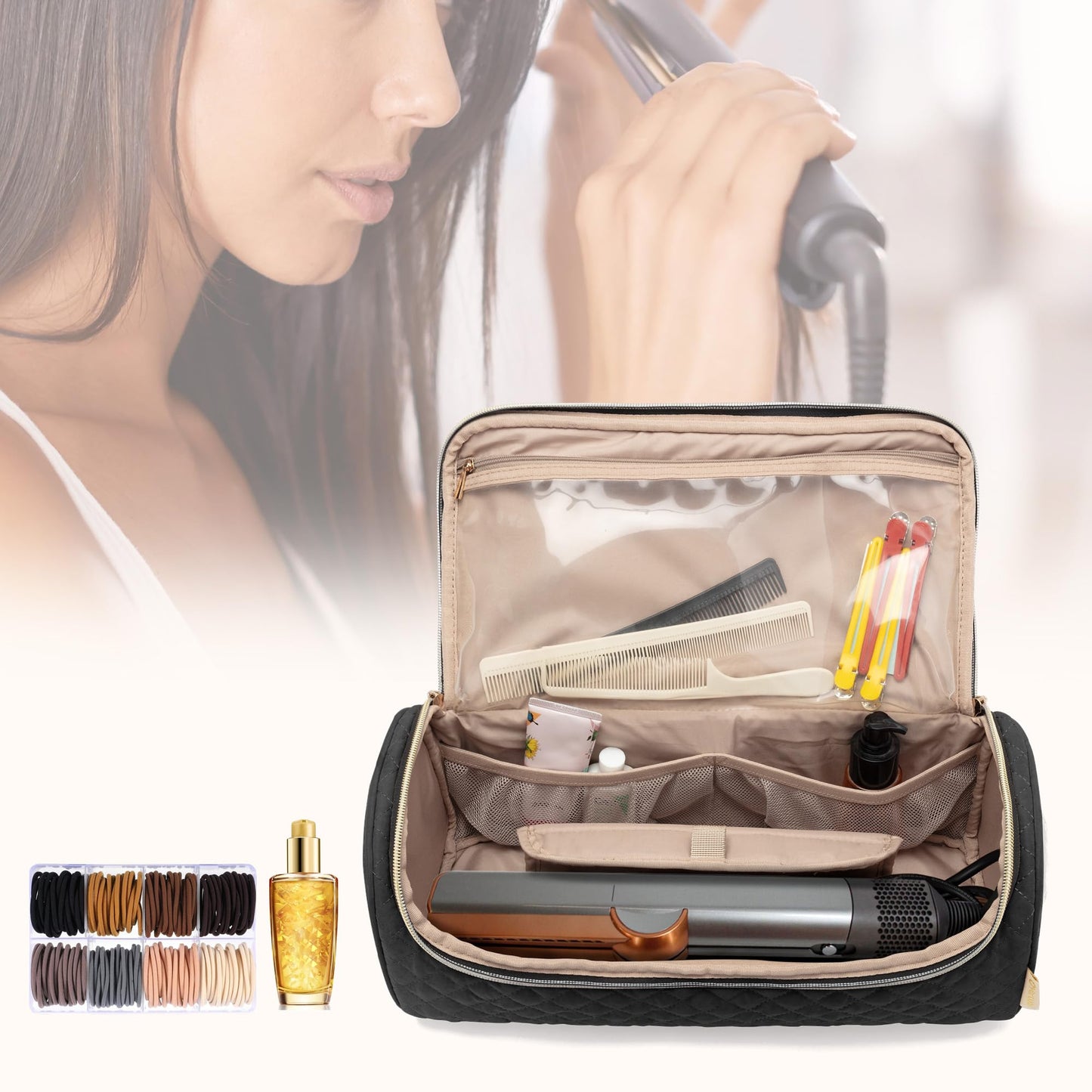 Yarwo Travel Bag Compatible with Dyson Airstrait/Corrale Hair Straightener