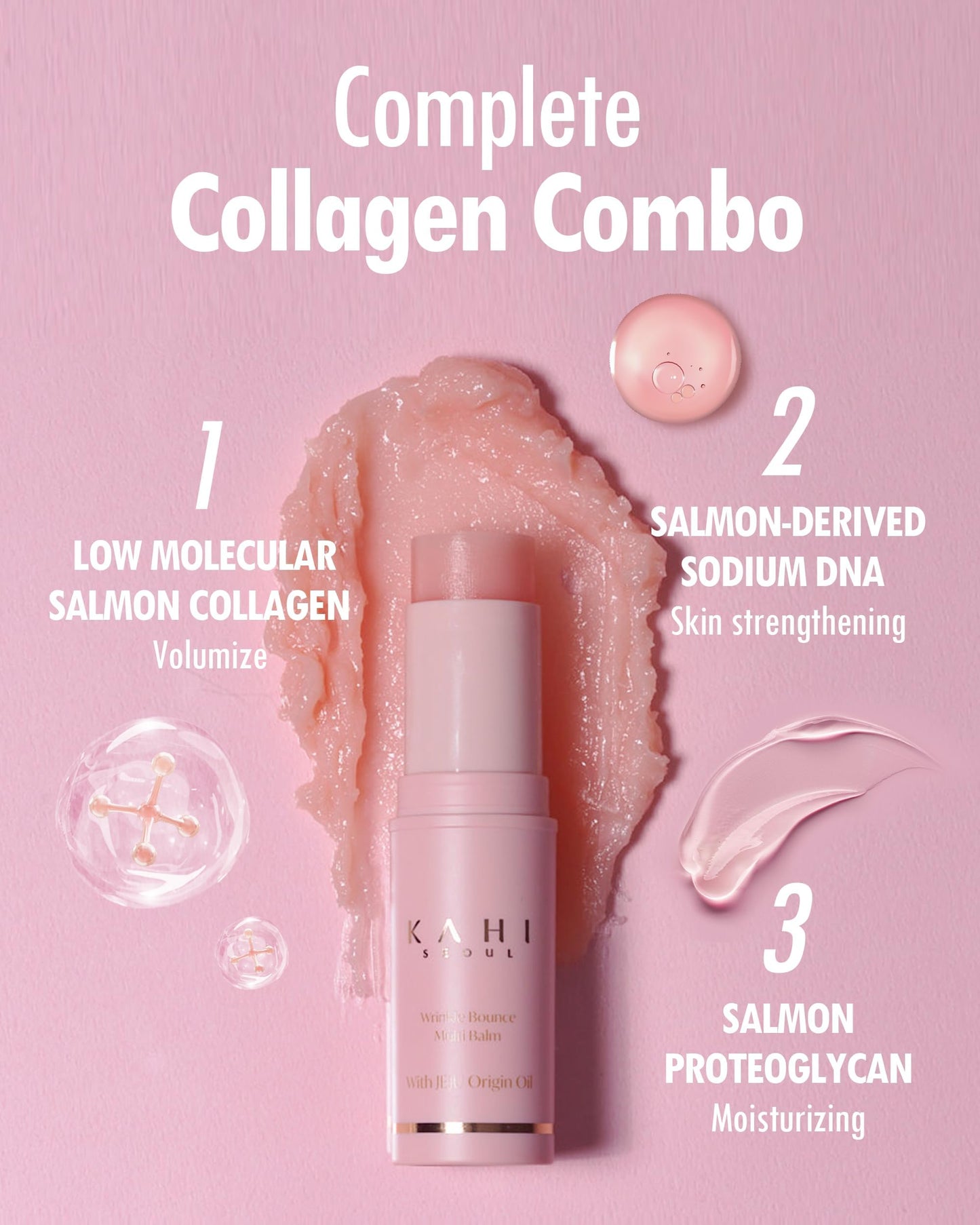 KAHI Multi Balm Max Daily Moisturizer for Face + Kisstin Pink Face Balm Moisturizer Lip and Check Stick | All-in-One Hydrating Lip Balm Eye Cream Neck Cream Make Up Base & Face Mist Moisture Balm Stic