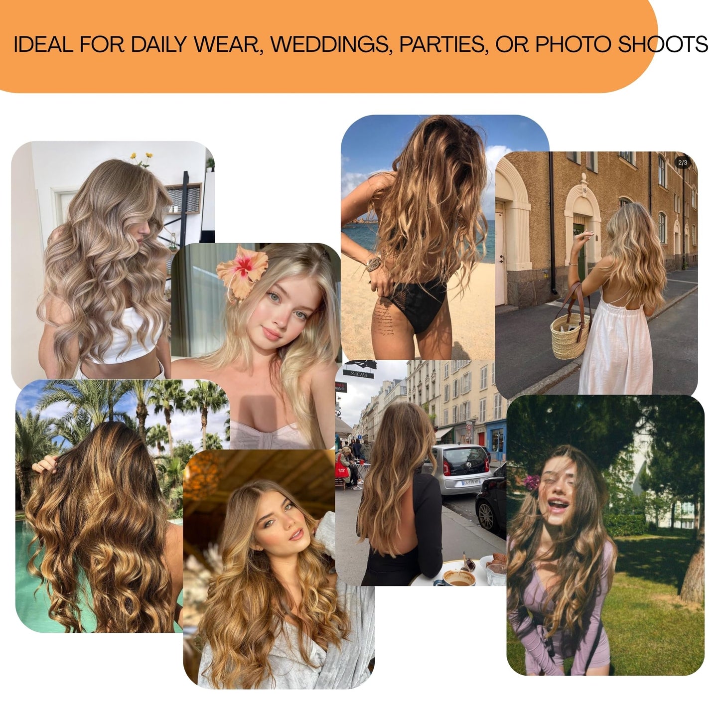 Single Clip In Hair Extensions Real Human Hair, Short Hair Extensions Clip Ins, Remy Balayage Highlight Seamless Hairpieces for Women 6 Pcs 12 Inch 33g Medium Brown Mixed Honey Blonde